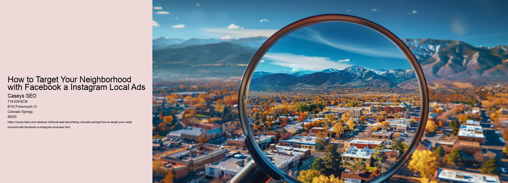 How to Target Your Neighborhood with Facebook a Instagram Local Ads